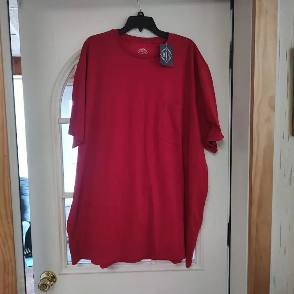 New St John's Bay Red Easy Care Moisture Wicking Shirt Size Men's 3XL